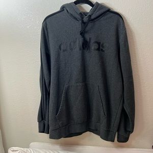Adidas Grey Hoodie Large